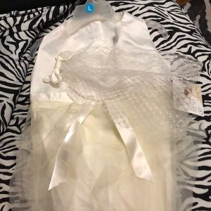 Wedding Dress/Vail Pet Costume (L)